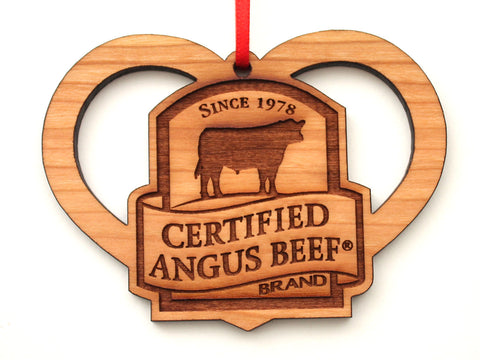 Certified Angus Logo Heart Ornament