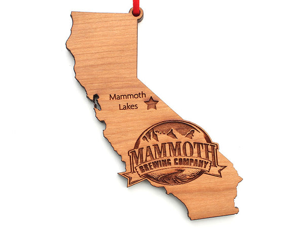 Mammoth Brewing Company California State Logo Insert Ornament