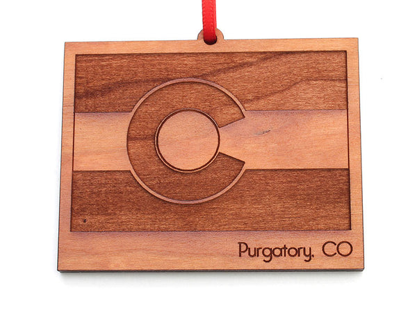 Purgatory Colorado State Flag Ornament