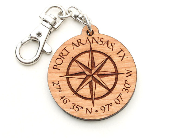 Lone Star Taste Compass Rose Key Chain