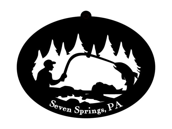 Seven Springs Fish Ornament - Nestled Pines