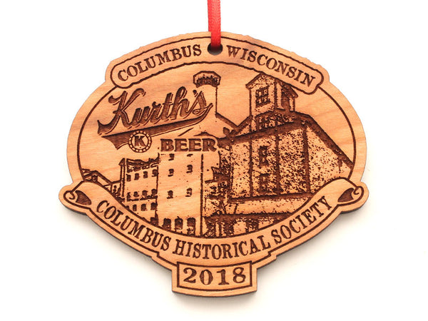 Columbus Historical Society Kuth's Beer Oval Ornament