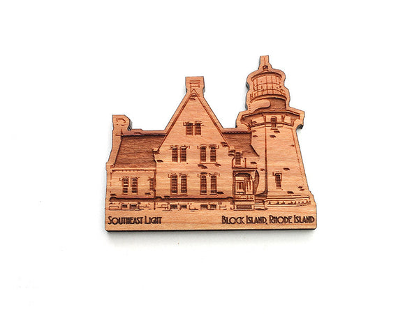 Block Island South East Light Magnet - Nestled Pines