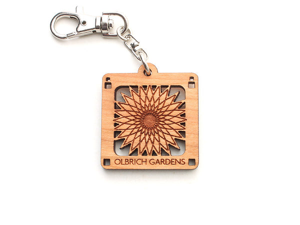 Olbrich Gardens Logo Key Chain - Nestled Pines