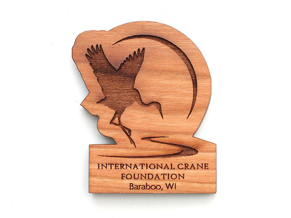 International Crane Foundation Logo Magnet