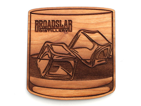 Broadslab Distillery Lowball Rocks Coaster Set of 4