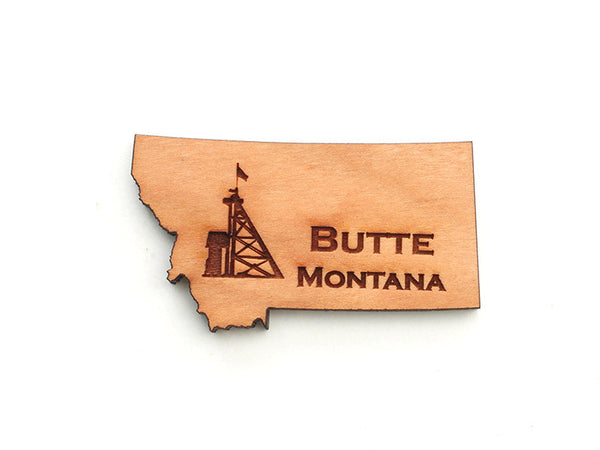 Copper Butte Montana Custom State Magnet - Nestled Pines