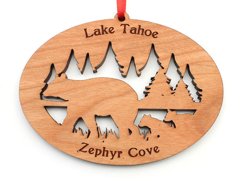 Zephyr Cove Resort Northwoods Bear Ornament - Nestled Pines