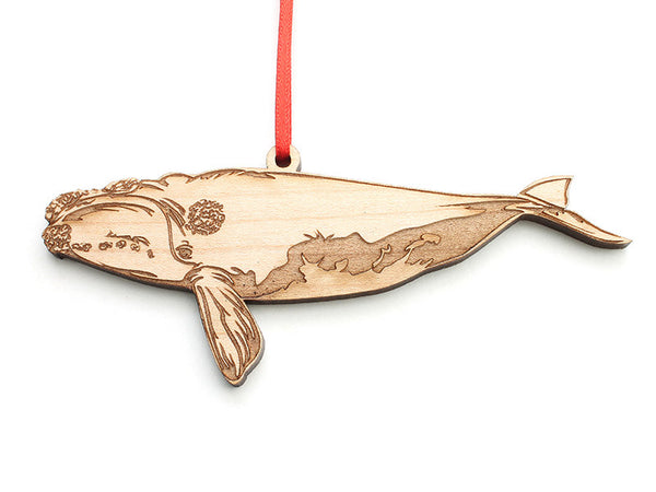 Right Whale Ornament - Nestled Pines