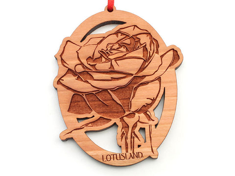 Lotusland Rose Ornament