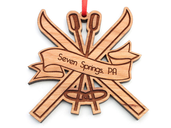 Seven Springs Ski Ornament - Nestled Pines